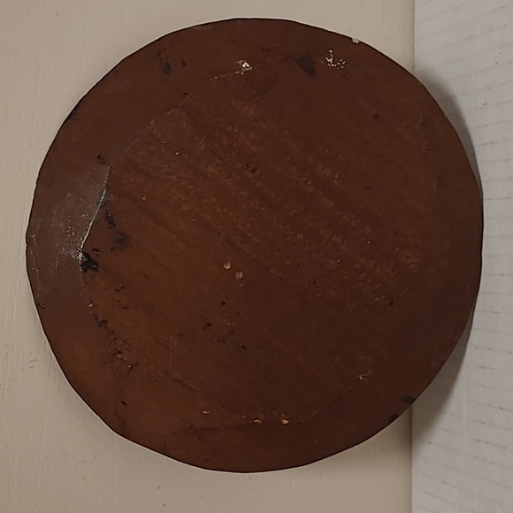 Vintage Mexican Hand Painted Floral Wooden Plate - Picture 10 of 16